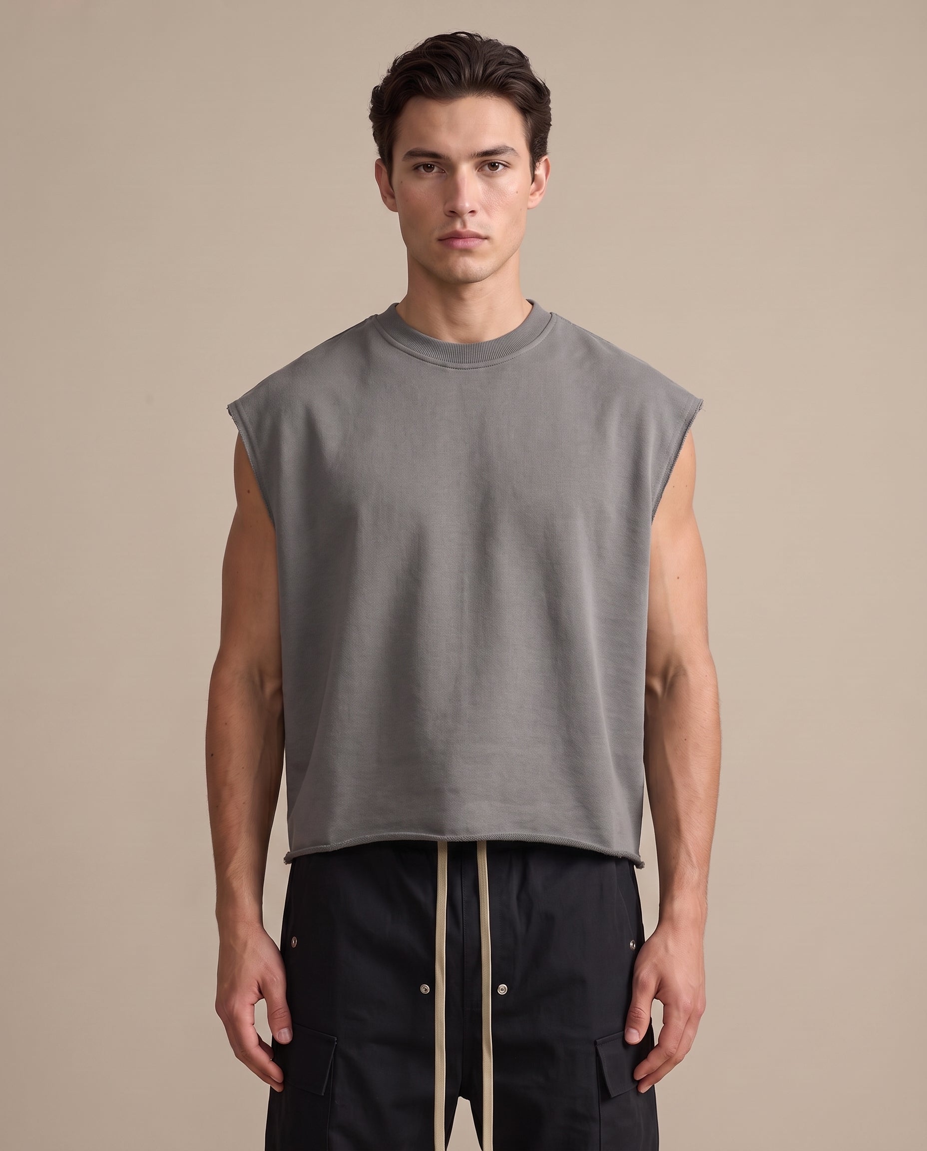 French Terry Boxy Tank Top