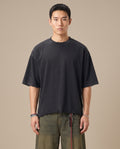 Snow Wash Raw-Hem Boxy T-shirt