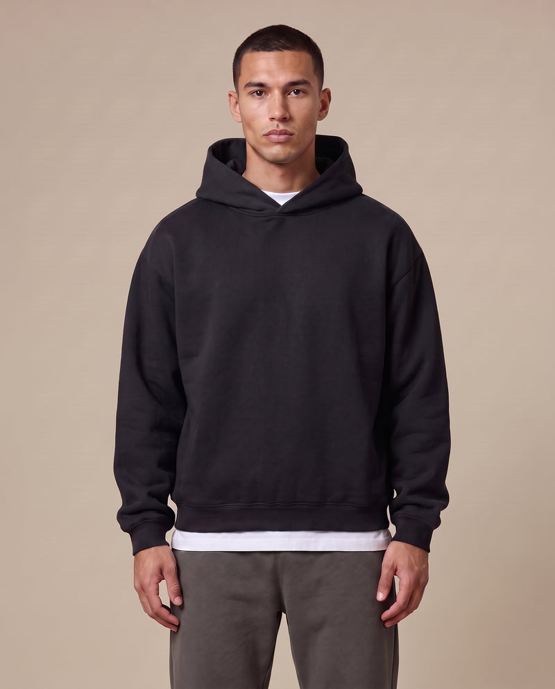 Fleeced Boxy Hoodie