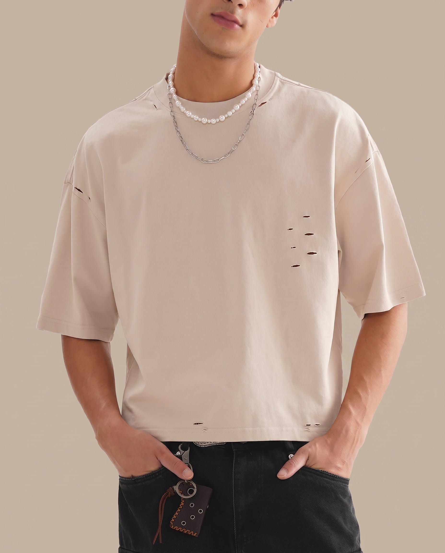 Classic Frayed Boxy Tee