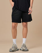 Sun Fade Raw Edge Cotton Shorts