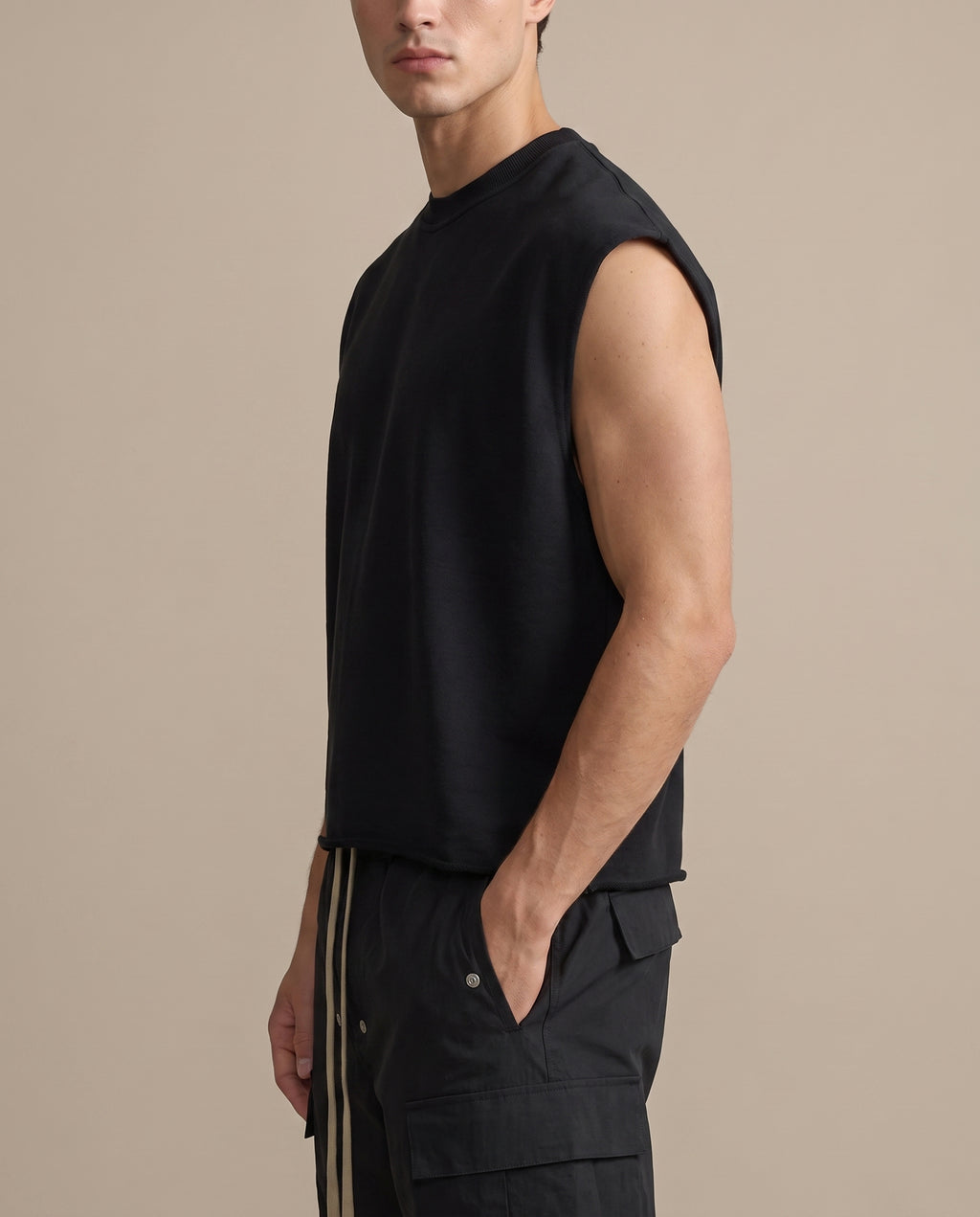 French Terry Boxy Tank Top