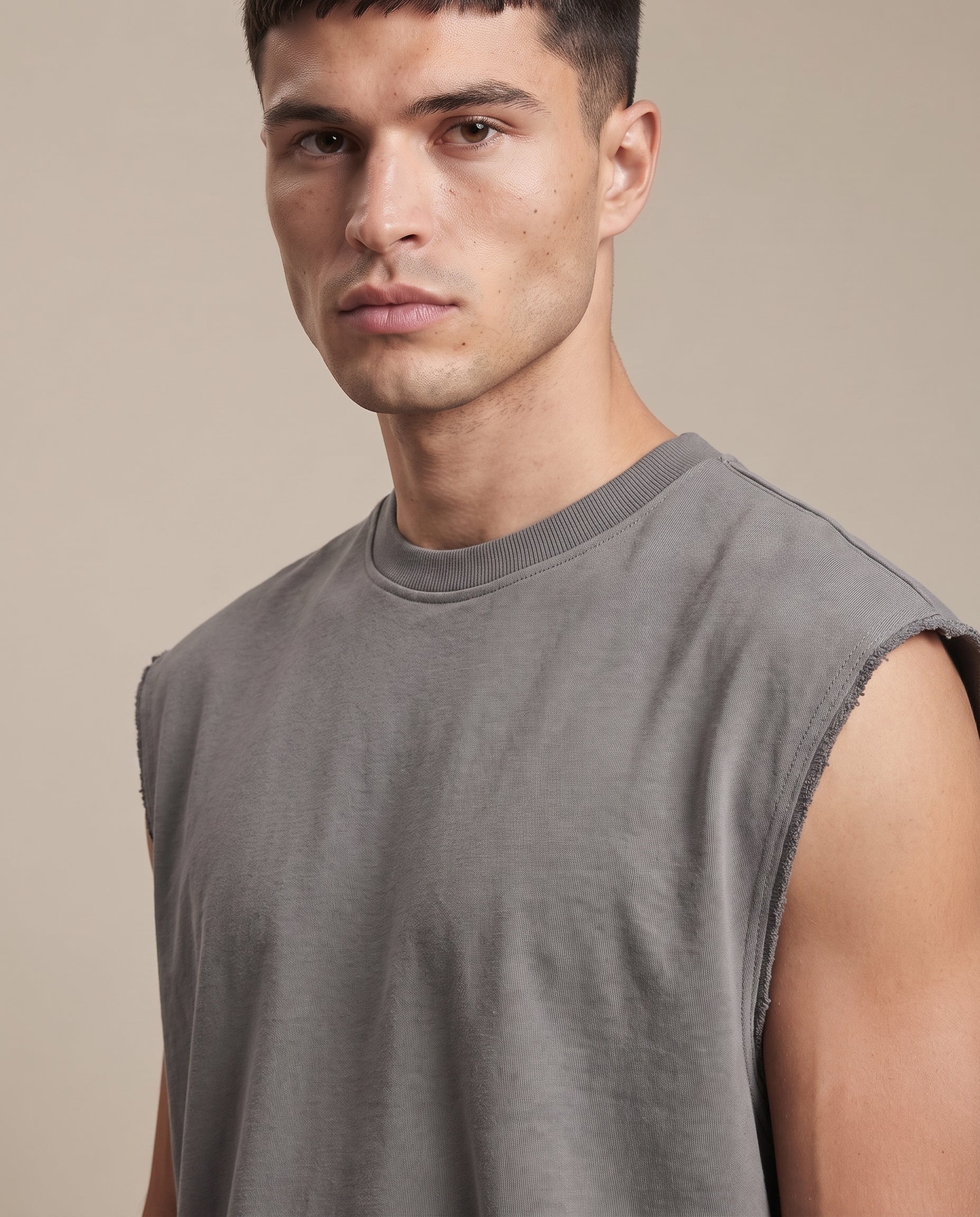 French Terry Boxy Tank Top