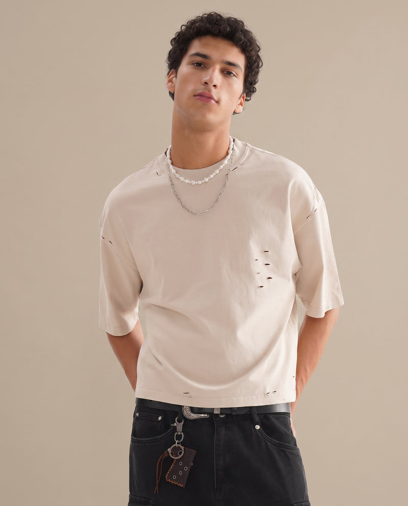 Classic Frayed Boxy Tee