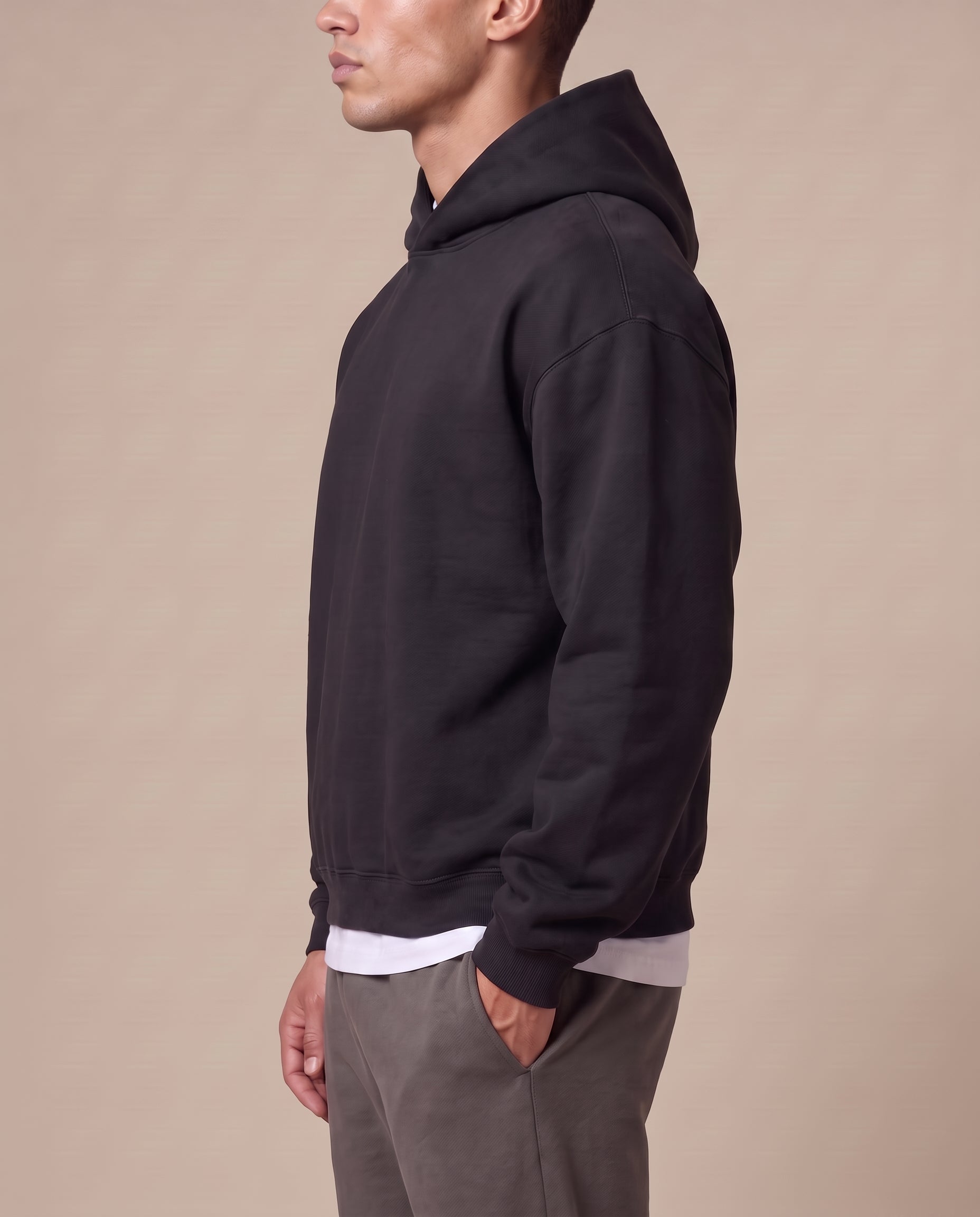 Fleeced Boxy Hoodie
