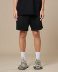 Sun Fade Raw Edge Cotton Shorts