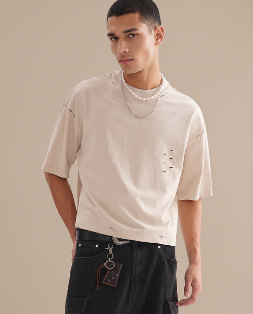 Classic Frayed Boxy Tee