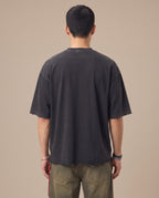 Snow Wash Raw-Hem Boxy T-shirt