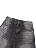 Men’s Vintage Wash Wide Leg Denim Shorts