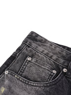 Men’s Vintage Wash Wide Leg Denim Shorts